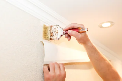 Pose de papier peint à Mouchy-le-Châtel — revêtements muraux et toiles de verre